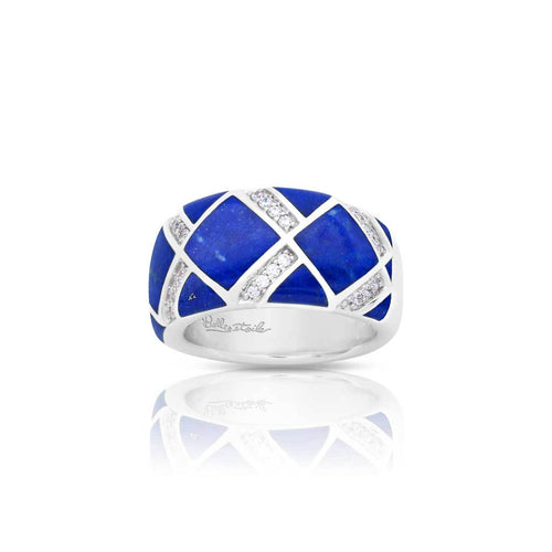 Belle Etoile Echelon Ring - Genuine Lapis