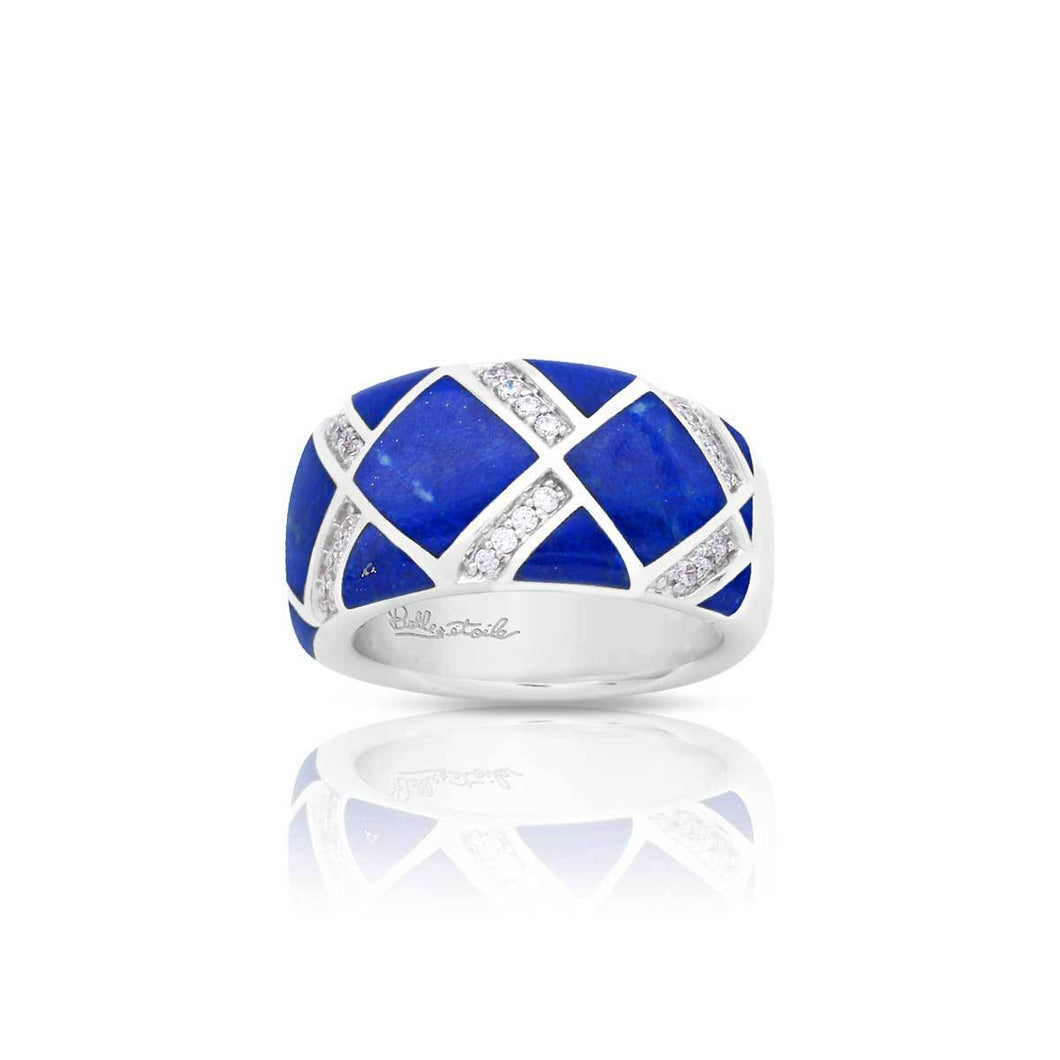 Belle Etoile Echelon Ring - Genuine Lapis