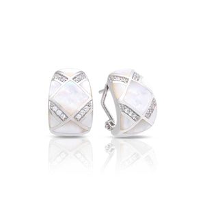 Belle Etoile Echelon Earrings - White Mother-of-Pearl