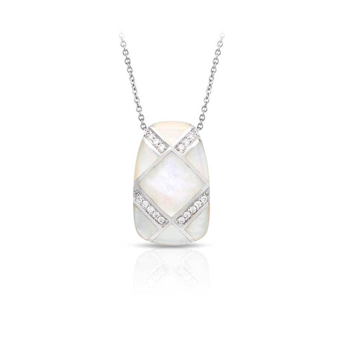 Belle Etoile Echelon Pendant - White Mother-of-Pearl