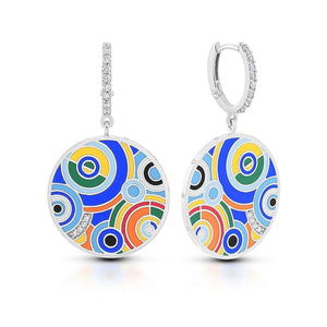 Belle Etoile Emanation Earrings - Blue & Multi