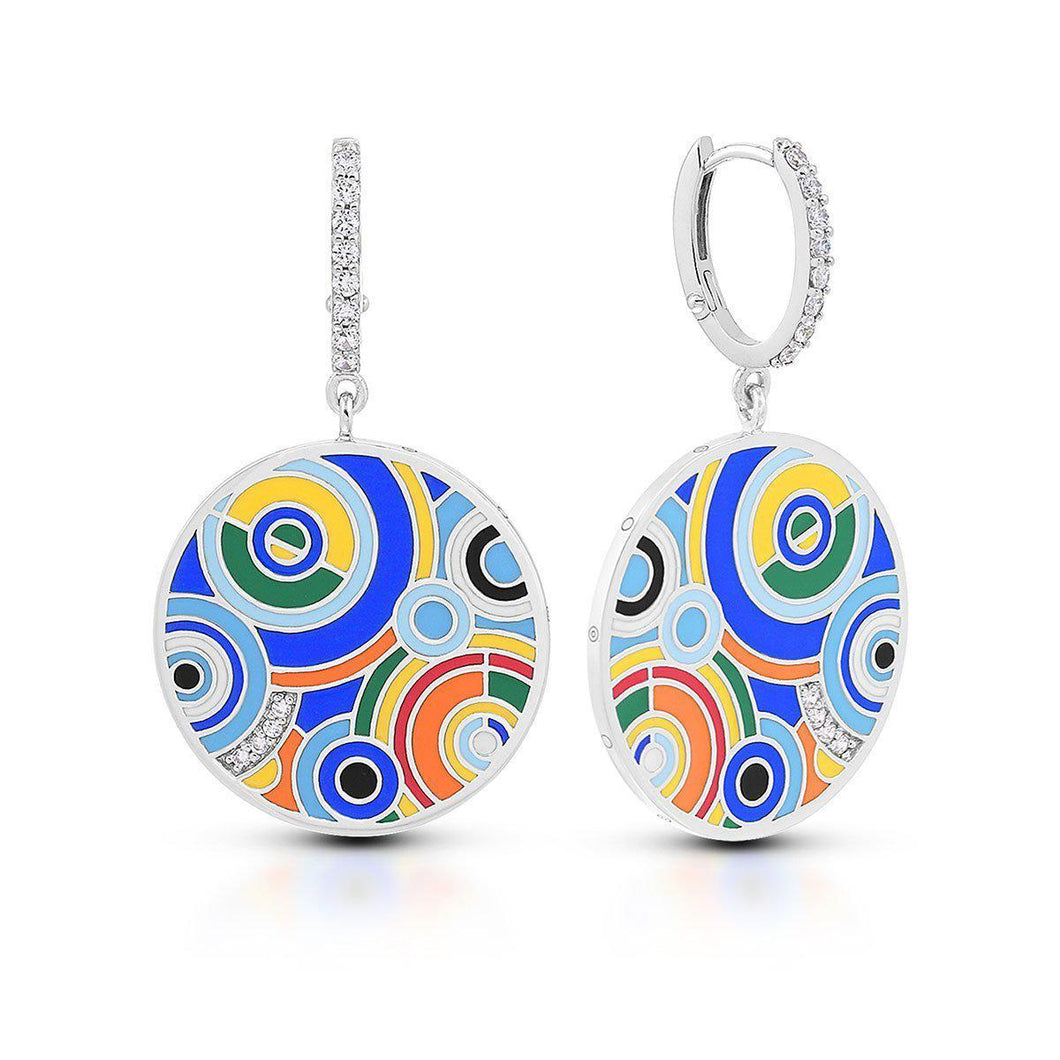 Belle Etoile Emanation Earrings - Blue & Multi
