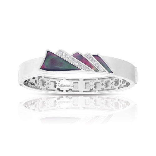 Belle Etoile Empire Bangle - Black-Mother-of-Pearl