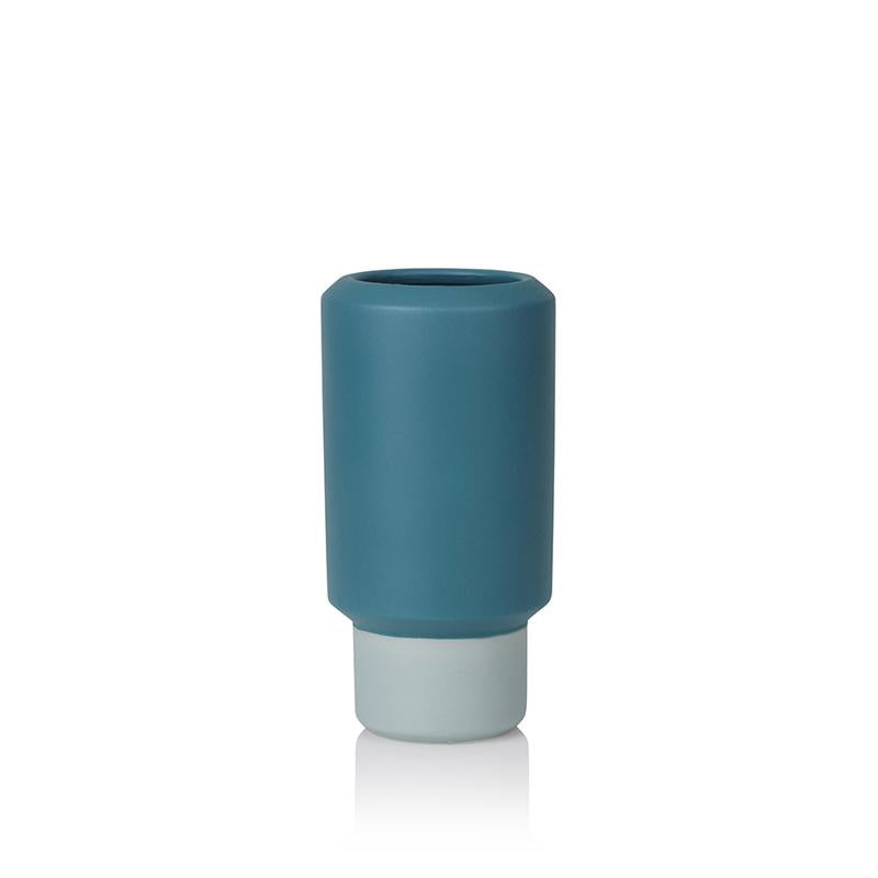 Lucie Kaas Fumario - Small Vase, Blue/Mint Green