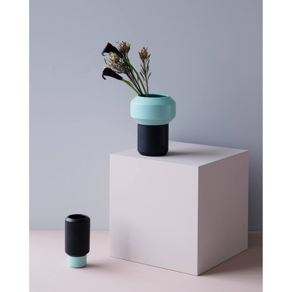 Load image into Gallery viewer, Lucie Kaas Fumario - Large Vase, Mint Green/Black
