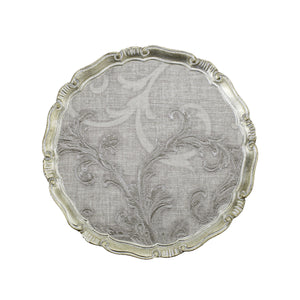 Arte Italica Florentino Damask Wooden Tray/Charger, Large