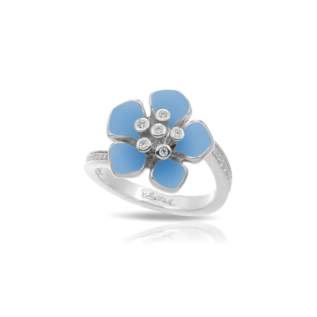 Belle Etoile Forget Me Not Ring - Serenity Blue