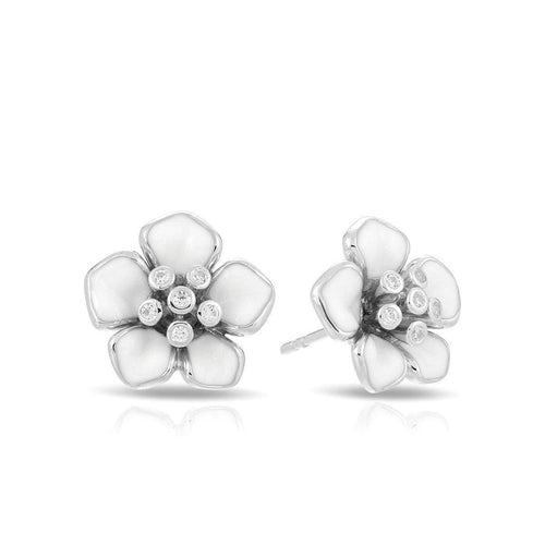 Belle Etoile Forget Me Not Earrings - White