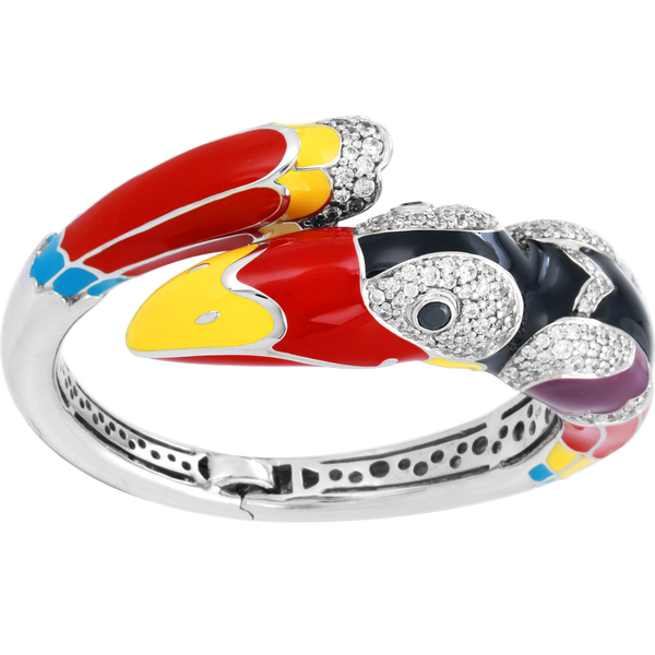 Load image into Gallery viewer, Belle Etoile Toucan Bangle - Black
