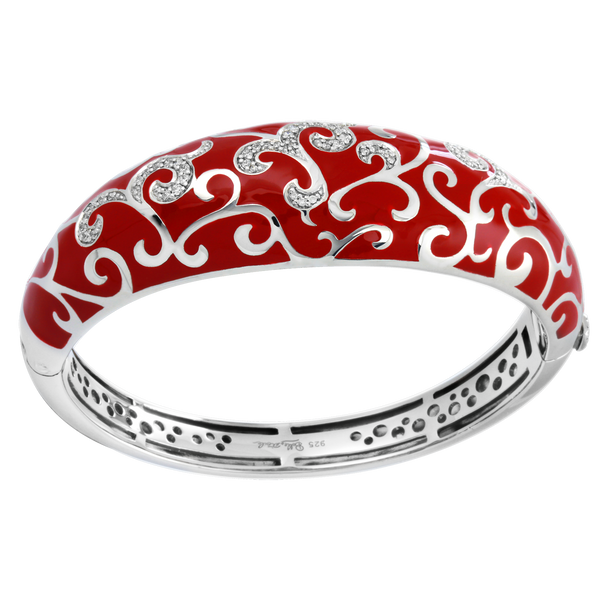 Load image into Gallery viewer, Belle Etoile Royale Bangle - Red
