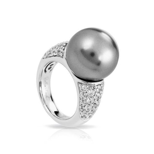 Belle Etoile Pearl Candy Ring - Grey