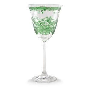 Arte Italica Giardino, Green Wine Glass