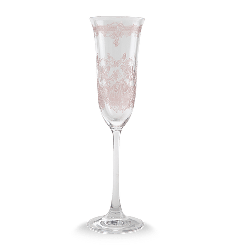 Arte Italica Giardino, Pink Champagne Flute