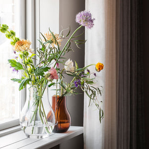 Georg Jensen Cafu Vase Clear Glass, Medium