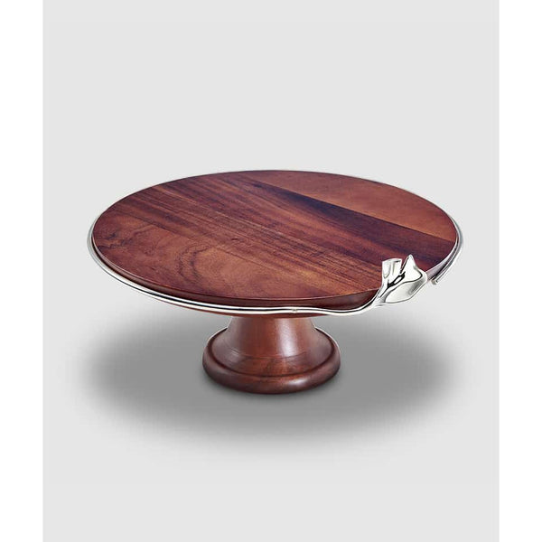 Load image into Gallery viewer, Mary Jurek Design Ginkgo Wood Cake Stand 13&quot;

