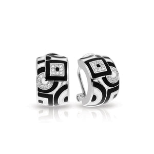Belle Etoile Geometrica Earrings - Black & White
