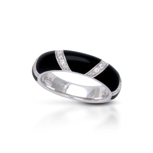 Belle Etoile Glissando Ring - Black