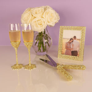 Olivia Riegel Gold Florence Dessert Serving Set