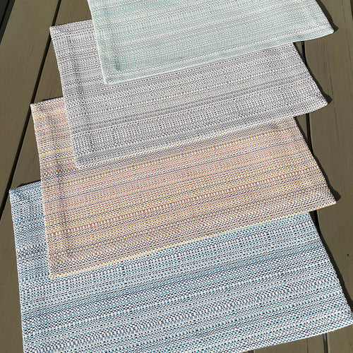 Bodrum Linens Grid Outdoor - Easy Care Placemats - Set of 4
