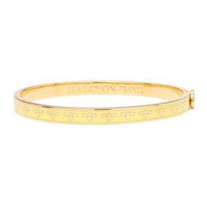 Halcyon Days "Skinny Bee Buttercup Yellow & Gold" Bangle
