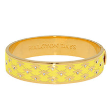 Load image into Gallery viewer, Halcyon Days &quot;Bee Sparkle Trellis Buttercup Yellow &amp; Gold&quot; Bangle