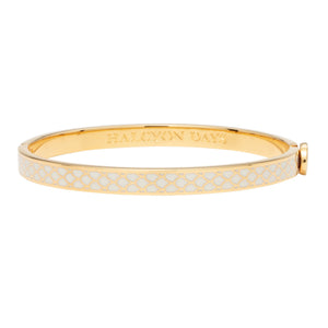 Halcyon Days "Skinny Salamander Cream & Gold" Bangle