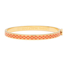 Load image into Gallery viewer, Halcyon Days &quot;Skinny Salamander Orange &amp; Gold&quot; Bangle
