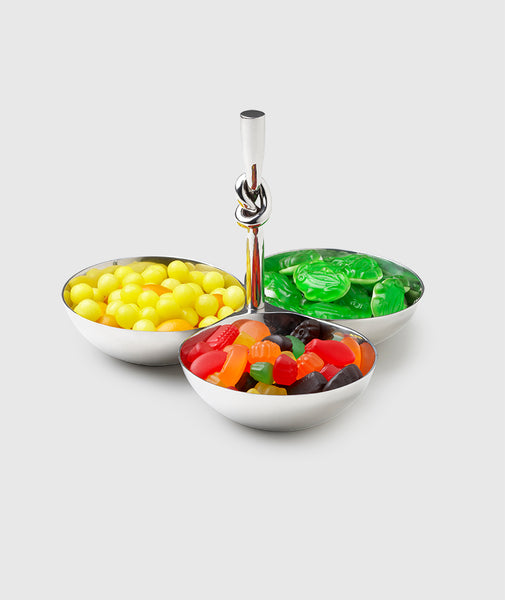 Load image into Gallery viewer, Mary Jurek Design Helyx 3 Bowl Snack Set with Knot
