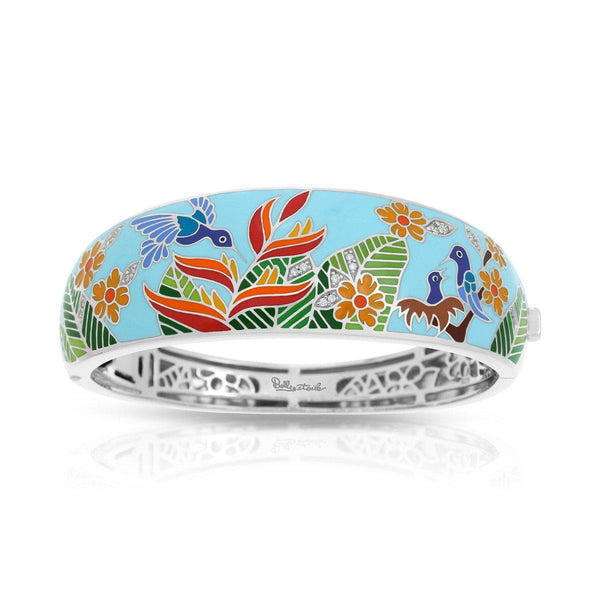Load image into Gallery viewer, Belle Etoile Hummingbird Bangle - Sky Blue

