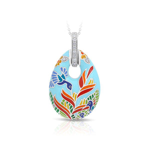 Belle Etoile Hummingbird Pendant - Sky Blue
