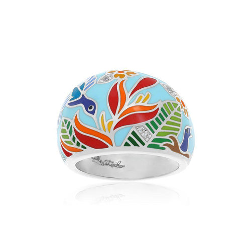 Belle Etoile Hummingbird Ring - Sky Blue