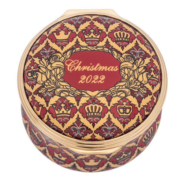 Load image into Gallery viewer, Halcyon Days &quot;Christmas Box 2022&quot; Enamel Box

