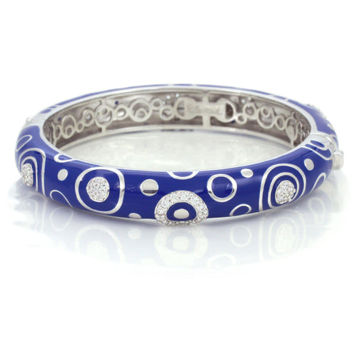 Belle Etoile Galaxy Stackable Bangle - Iris Blue