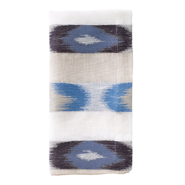 Load image into Gallery viewer, Bodrum Linens Ikat - Linen Napkins - Set of 4
