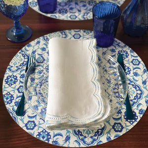 Bodrum Linens Istanbul Mat - Easy Care Placemats - Set of 4