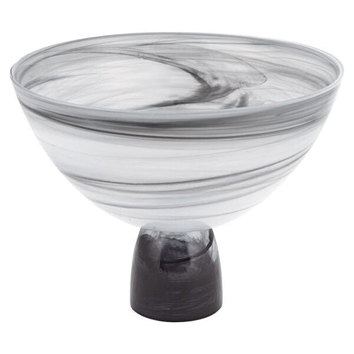 Badash Milky Way Footed Alabaster Glass Centerpiece Bowl D10 x H7