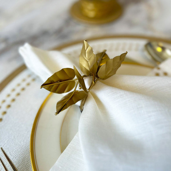 Load image into Gallery viewer, Bodrum Linens Ivy - Napkin Rings - Set of 4
