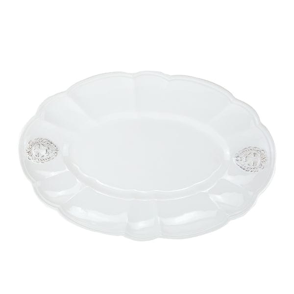 Load image into Gallery viewer, Arte Italica Renaissance Leone Oval Scalloped Platter
