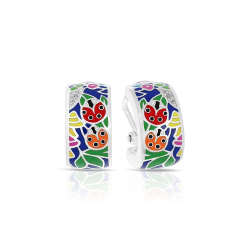 Belle Etoile Ladybug Earrings - Blue & Multi
