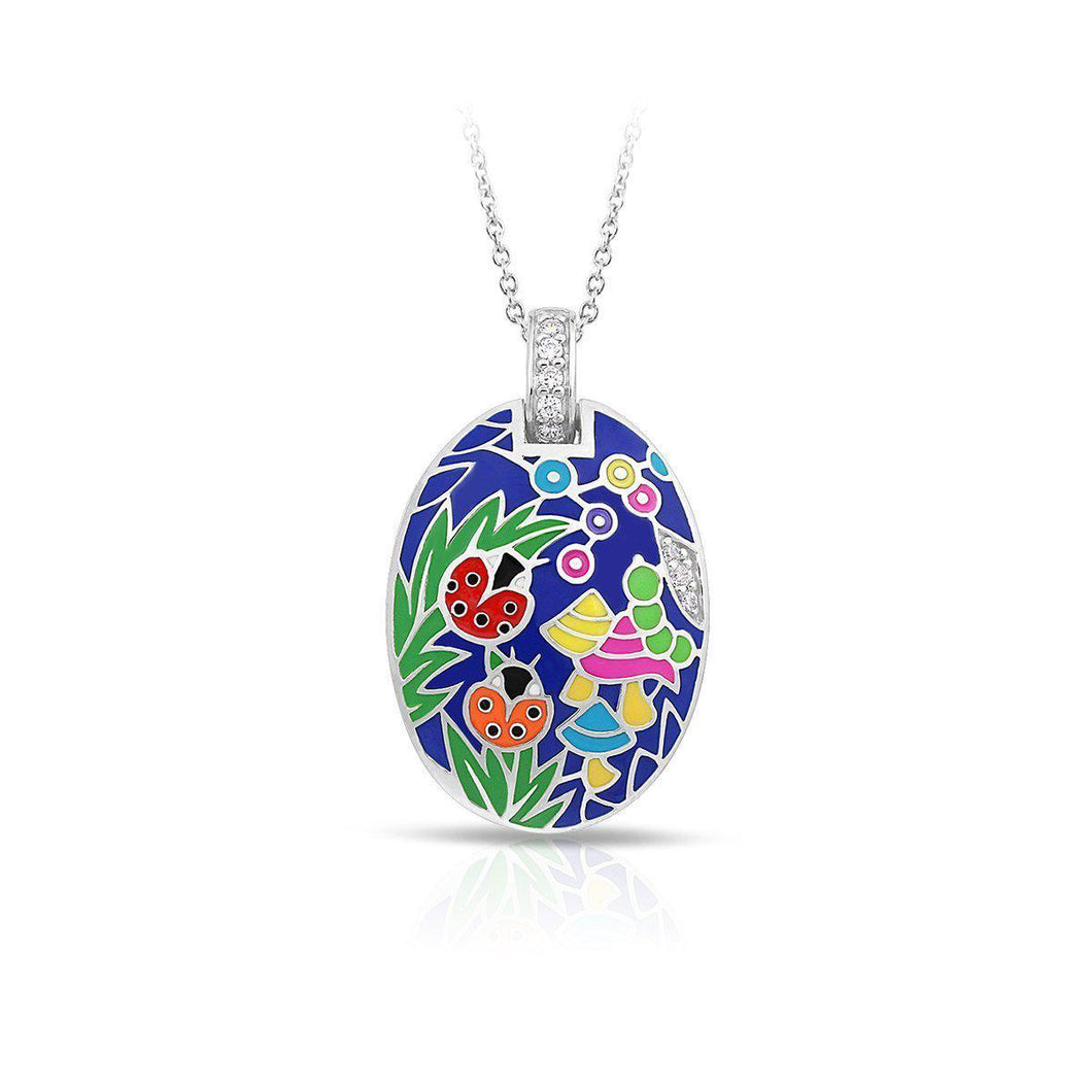 Belle Etoile Ladybug Pendant - Blue & Multi