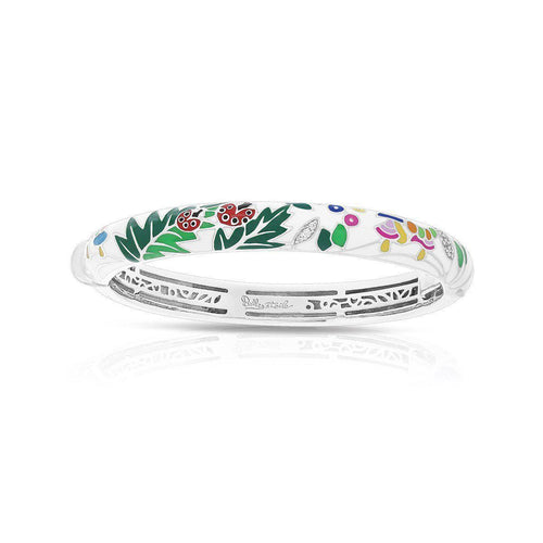 Belle Etoile Ladybug Bangle - White & Multi