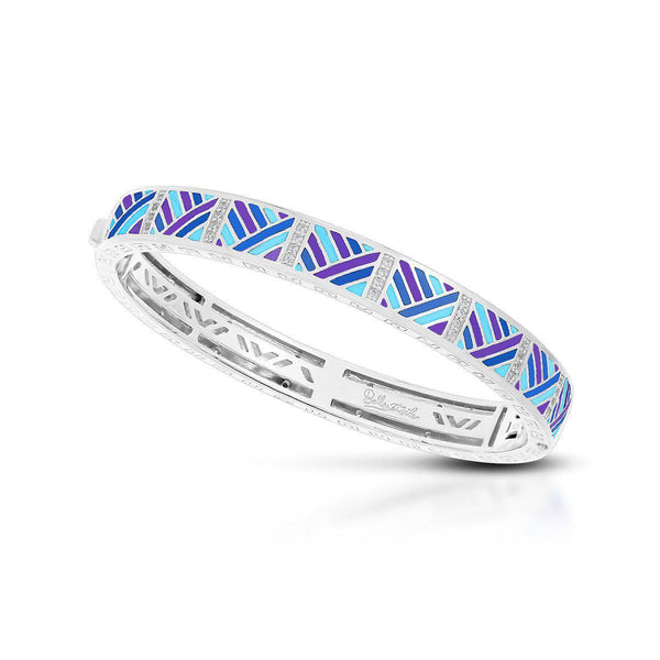 Load image into Gallery viewer, Belle Etoile Laguna Bangle - Blue, Purple, &amp; Turquoise
