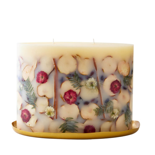 Rosy Rings Spicy Apple Oval Botanical Candle