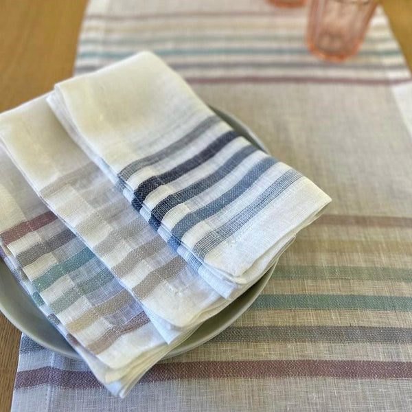 Load image into Gallery viewer, Bodrum Linens Logan - Linen Napkins - Set of 4
