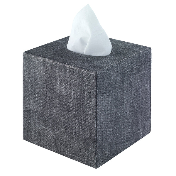 Load image into Gallery viewer, Bodrum Linens Luster Smoke Tissue Box
