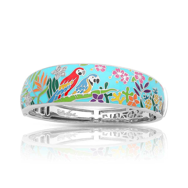 Load image into Gallery viewer, Belle Etoile Macaw Bangle - Blue &amp; Multi
