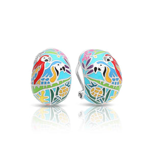 Belle Etoile Macaw Earrings - Blue & Multi