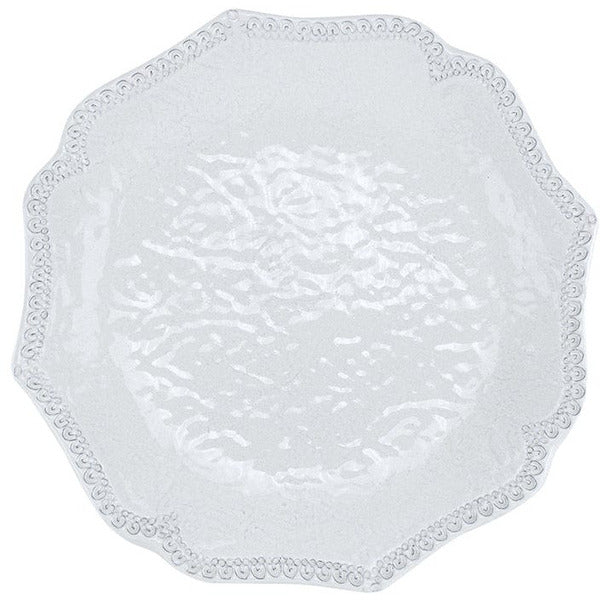 Load image into Gallery viewer, Arte Italica Merletto White Scalloped Salad Plate
