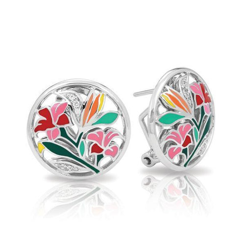 Belle Etoile Morning Glory Earrings - Pink