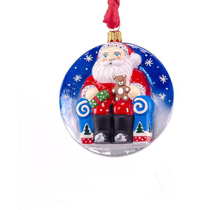 Vaillancourt Folk Art - Jingle Balls Santa in Arm Chair Ornament